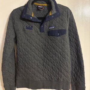 Patagonia Better Sweater Quarter-Zip Fleece Pullover (Stonewash grey tone) Small